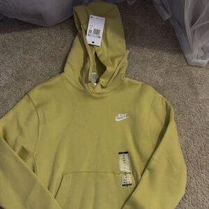 Nike Mens Light Yellow Hoodie One Piece